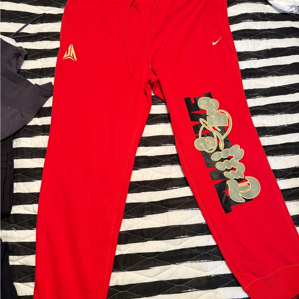 Nike Ja Morant mens Sweatpants nwt size xxl nightmare